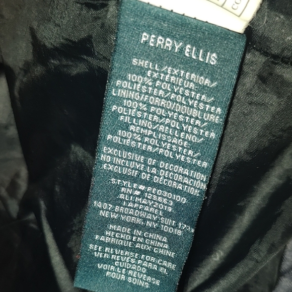 Perry Ellis Dark Gray Puffer Jacket - Picture 5 of 5
